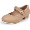 image:imageSTELLE Girls Tap Shoes Boys Buckle PU Leather Dance ShoesToddlerLittle KidBig KidTan