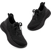 image:imageStelle Girls Sneakers Kids Tennis Running Walking Shoes SlipOn Athletic Non Slip Lightweight Breathable Sport Shoes for LittleBig KidBlack