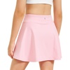 image:imageStelle Girls Tennis Skirts with Pockets Athletic Skorts Inner Shorts High Waisted Sports Golf Running SkirtPink
