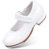 image:imageStelle Tap Shoes for Girls Toddler Boys PU Leather Dance ShoesToddlerLittle KidBig KidWhite