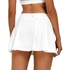 image:imageStelle Women Tennis Skirt Golf Skorts Athletic High Waisted with Pockets Inner Shorts Sport Workout Pleated PickleballAwhite