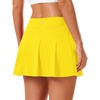image:imageStelle Women Tennis Skirt Golf Skorts Athletic High Waisted with Pockets Inner Shorts Sport Workout Pleated PickleballYellow