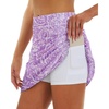 image:imageStelle Womens Athletic Skorts 17 Golf Skirts Inner Shorts Tennis Skort with 2 Pockets Running Sports Pickleball SkirtLilac Paisley Print