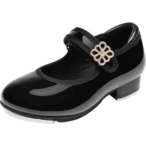 image:imageSTELLE Girls Tap Shoes Boys Buckle PU Leather Dance ShoesToddlerLittle KidBig KidBlack