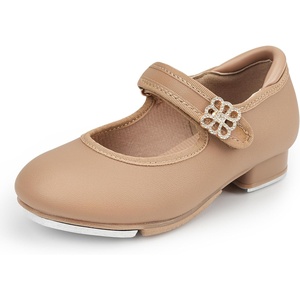 image:imageSTELLE Girls Tap Shoes Boys Buckle PU Leather Dance ShoesToddlerLittle KidBig KidTan