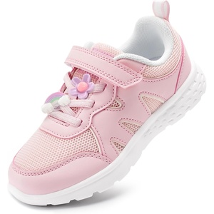 image:imageStelle Girls Sneakers Kids Tennis Shoes with NonSlip Sole Lightweight Breathable Athletic Sports Running Shoes for ToddlerLittle KidBig KidPinkcharms