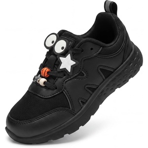 image:imageStelle Girls Tennis Shoes with DIY Charms Kids Sneakers Lightweight NonSlip Athletic Running Volleyball School Shoes for Gym and CasualNinja Blackcharms
