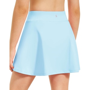 image:imageStelle Girls Tennis Skirts with Pockets Athletic Skorts Inner Shorts High Waisted Sports Golf Running SkirtLight Blue