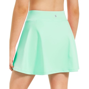 image:imageStelle Girls Tennis Skirts with Pockets Athletic Skorts Inner Shorts High Waisted Sports Golf Running SkirtMint Green