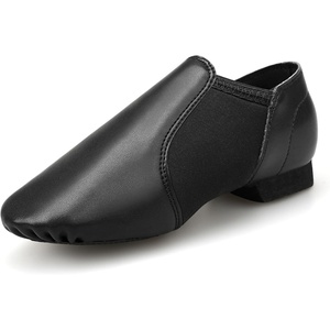 image:imageStelle Jazz Shoes for Girls and Boys PU Leather SlipOn Jazz Dance ShoesBlack