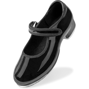 image:imageStelle Tap Shoes for Girls Toddler Boys PU Leather Dance ShoesToddlerLittle KidBig KidBlack
