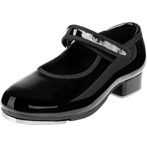 image:imageStelle Tap Shoes for Girls Toddler PU Leather NonSlip Dance Shoes for ToddlerLittle KidBig KidBlack