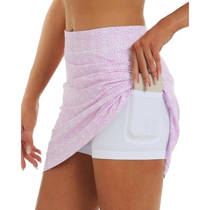 image:imageStelle Womens Athletic Skorts 17 Golf Skirts Inner Shorts Tennis Skort with 2 Pockets Running Sports Pickleball SkirtPaisley Bloom Print