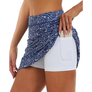 image:imageStelle Womens Athletic Skorts 17 Golf Skirts Inner Shorts Tennis Skort with 2 Pockets Running Sports Pickleball SkirtWhirl Paisley Print