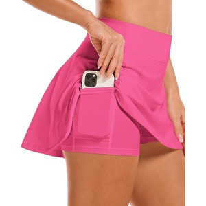 image:imageStelle Womens Tennis Golf Skirts High Waisted with Pockets Inner Shorts for Athletic Skorts Sports Running PickleballDreamhouse Pink