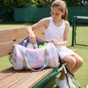 image:imageSTELLE Dance Bag for Girls Ballet Bag Gifts for Girls Waterproof Sports Gymnastics Bag with Shoe Compartment Cheer Duffle BagRainbow Wash