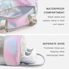 image:imageSTELLE Dance Bag for Girls Ballet Bag Gifts for Girls Waterproof Sports Gymnastics Bag with Shoe Compartment Cheer Duffle BagRainbow Wash