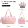 image:imageSTELLE Dance Bag for Girls Ballet Bag Gifts for Girls Waterproof Sports Gymnastics Bag with Shoe Compartment Cheer Duffle BagSunset Sorbet