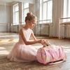 image:imageSTELLE Dance Bag for Girls Ballet Bag Gifts for Girls Waterproof Sports Gymnastics Bag with Shoe Compartment Cheer Duffle BagSunset Sorbet