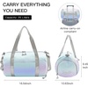 image:imageSTELLE Dance Bag for Girls Pink Gymnastics Duffle Bag with Shoe Compartment Kids Cheer Bags Ballet Gifts Sports Gym TravelPink GinghamFLilac Mint