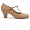 image:imageStelle 25 TStrap Character Shoes for Women  25inch heel Tstrap cushioned insole rubber outsole adjustable buckle stable fit25tan
