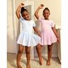 image:imageStelle Ballet Leotards for Girls Dance Leotard with Skirt Toddler Ballet Outfit CrissCross Bow Back LittleBig KidStyle 1bluecross Back