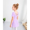 image:imageStelle Ballet Leotards for Girls Dance Leotard with Skirt Toddler Ballet Outfit CrissCross Bow Back LittleBig KidStyle 1lavendercross Back