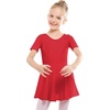 image:imageStelle Ballet Leotards for Girls Dance Leotard with Skirt Toddler Ballet Outfit CrissCross Bow Back LittleBig KidStyle 1redcross Back