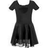 image:imageStelle Ballet Leotards for Girls Dance Leotard with Skirt Toddler Ballet Outfit CrissCross Bow Back LittleBig KidStyle 2black Bow Back