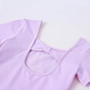 image:imageStelle Ballet Leotards for Girls Dance Leotard with Skirt Toddler Ballet Outfit CrissCross Bow Back LittleBig KidStyle 2lavender Bow Back