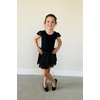 image:imageStelle Ballet Leotards for Girls Dance Leotard with Skirt Toddler Pink Ballet Outfit Ruffle Sleeve Kids Dance Dress1blackshiny Skirt