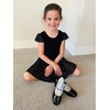 image:imageStelle Ballet Leotards for Girls Dance Leotard with Skirt Toddler Pink Ballet Outfit Ruffle Sleeve Kids Dance Dress1blackshiny Skirt