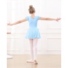 image:imageStelle Ballet Leotards for Girls Dance Leotard with Skirt Toddler Pink Ballet Outfit Ruffle Sleeve Kids Dance Dress1blueshiny Skirt