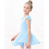 image:imageStelle Ballet Leotards for Girls Dance Leotard with Skirt Toddler Pink Ballet Outfit Ruffle Sleeve Kids Dance Dress1blueshiny Skirt