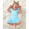 image:imageStelle Ballet Leotards for Girls Dance Leotard with Skirt Toddler Pink Ballet Outfit Ruffle Sleeve Kids Dance Dress1pool Blueshiny Skirt