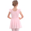 image:imageStelle Ballet Leotards for Girls Dance Leotard with Skirt Toddler Pink Ballet Outfit Ruffle Sleeve Kids Dance Dress2ballet Pink