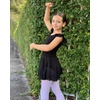 image:imageStelle Ballet Leotards for Girls Dance Leotard with Skirt Toddler Pink Ballet Outfit Ruffle Sleeve Kids Dance Dress2black