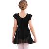 image:imageStelle Ballet Leotards for Girls Dance Leotard with Skirt Toddler Pink Ballet Outfit Ruffle Sleeve Kids Dance Dress2black