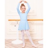image:imageStelle Ballet Leotards for Girls Long Sleeve Toddler Dance Leotard Outfits with Skirt ClassicLittleBig KidBlue