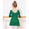 image:imageStelle Ballet Leotards for Girls Long Sleeve Toddler Dance Leotard Outfits with Skirt ClassicLittleBig KidGreen
