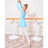 image:imageStelle Ballet Leotards for Girls Long Sleeve Toddler Dance Leotard Outfits with Skirt ClassicLittleBig KidPool Blue