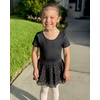 image:imageStelle Ballet Leotards for Girls Short Sleeve Dance Leotards with DoubleLayer Sequin Skirt Ballerina Costumes DressBlack
