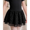 image:imageStelle Ballet Leotards for Girls Short Sleeve Dance Leotards with DoubleLayer Sequin Skirt Ballerina Costumes DressBlack