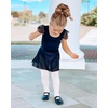 image:imageStelle Ballet Leotards for Girls Toddler Dance Dress Outfit Combo with Skirt and Tights ToddlerLittle KidBig Kid3black Ruffle Sleeve