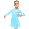 image:imageStelle Ballet Leotards for Girls Toddler Dance Dress Outfit Combo with Skirt and Tights ToddlerLittle KidBig KidPool Blue