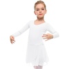 image:imageStelle Ballet Leotards for Girls Toddler Dance Dress Outfit Combo with Skirt and Tights ToddlerLittle KidBig KidWhite