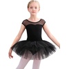 image:imageStelle Ballet Leotards for Girls Toddler Leotard with Tutu Skirt Dance Tutu Dress LittleBig Kid01black