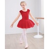 image:imageStelle Ballet Leotards for Girls Toddler Leotard with Tutu Skirt Dance Tutu Dress LittleBig Kid01red