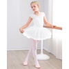 image:imageStelle Ballet Leotards for Girls Toddler Leotard with Tutu Skirt Dance Tutu Dress LittleBig Kid01white