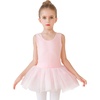 image:imageStelle Ballet Leotards for Girls Toddler Leotard with Tutu Skirt Dance Tutu Dress LittleBig KidBallet Pink Tank Top